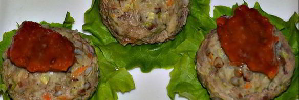 паровые тефтели с гречкой и кабачком