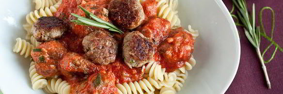 паста с тефтелями