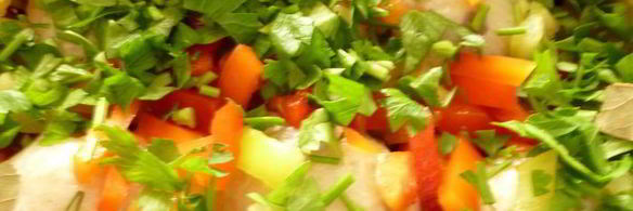 рыбно-грибные тефтельки, запеченные с овощами