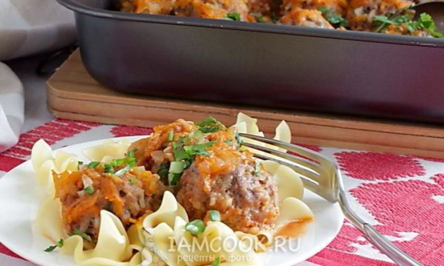 Рецепт тефтелей из говядины в духовке