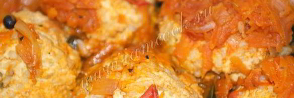 тефтели из индейки с рисом