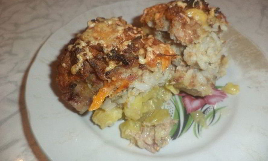 Рецепт тефтелей на овощной подушке