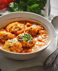 Тефтели с брюссельской капустой