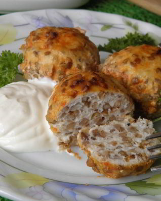 Тефтели с гречкой в духовке