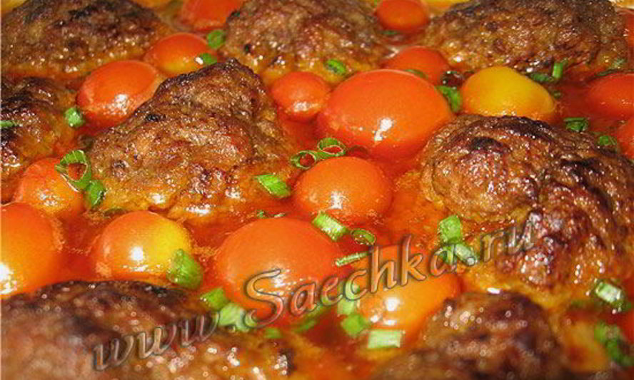 Рецепт тефтелей с овощами