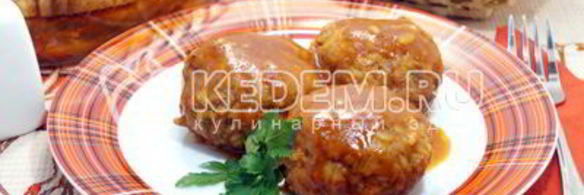 тефтели с рисом в духовке