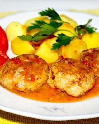 Тефтели с рисом жареные