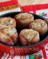 Тефтели в духовке в беконе