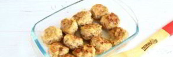 тефтели в грибном соусе под сыром