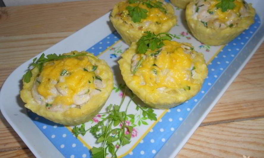 Рецепт тефтелей в картофельных корзиночках