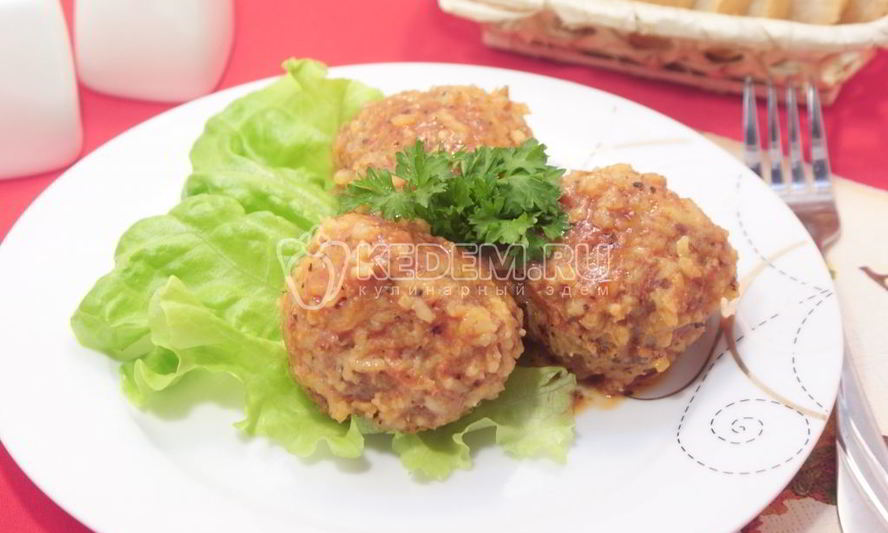 Рецепт тефтелей в мультиварке с протертыми помидорами