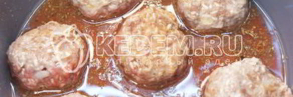 тефтели в мультиварке с протертыми помидорами