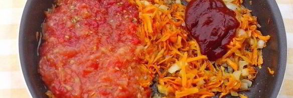 тефтели в томатно-овощном соусе