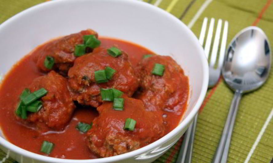 Рецепт тефтелей в томатном соусе с мятой