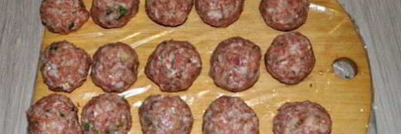 тефтели, запеченные в рукаве