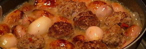 тефтельки из ягнятины с инжиром и луком-шалотом