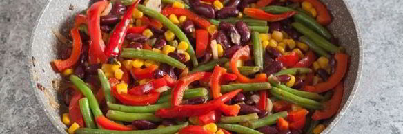 текс-мекс гарнир из фасоли и кукурузы