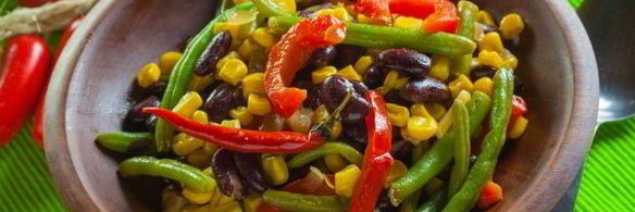 текс-мекс гарнир из фасоли и кукурузы