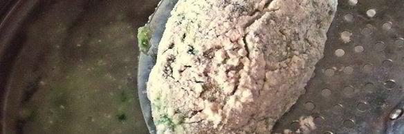 творожные ньокки со шпинатом, запеченные под сыром