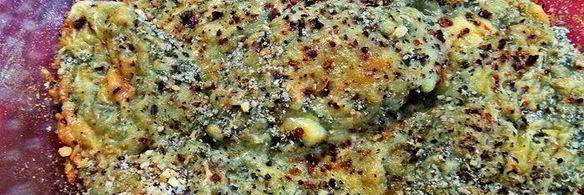 творожные ньокки со шпинатом, запеченные под сыром