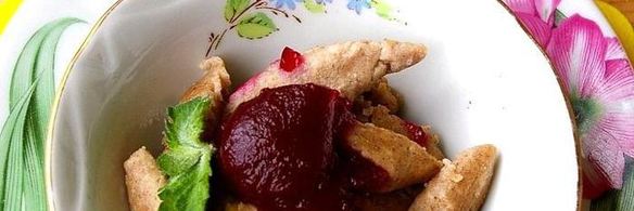 ленивые вареники лайт с ягодным киселем