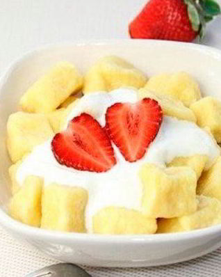 Ленивые вареники с кокосовой и овсяной мукой