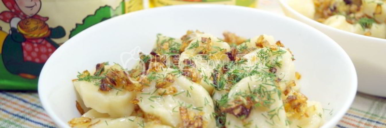 Постные ленивые вареники с картофелем