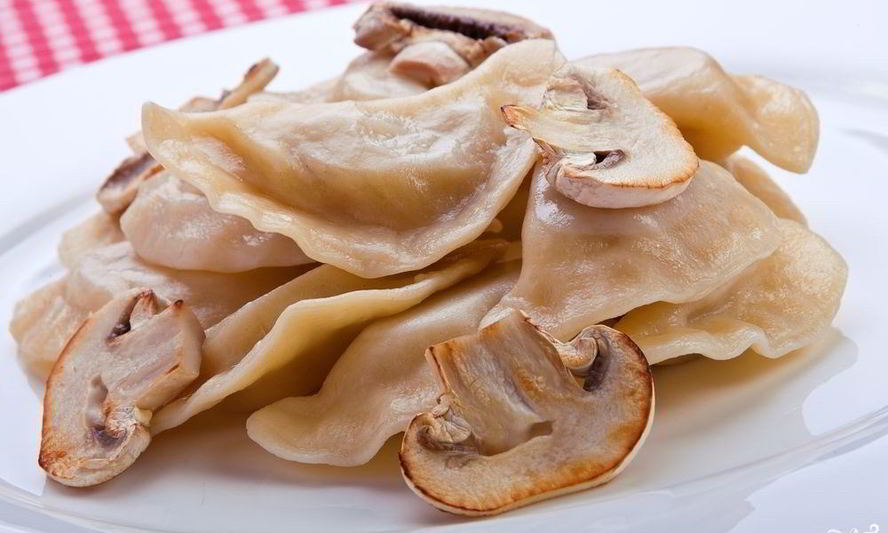 Рецепт постных вареников с грибами