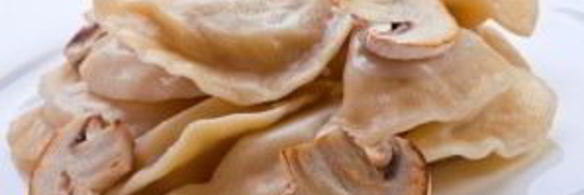 постные вареники с грибами