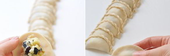 постные вареники с картофелем