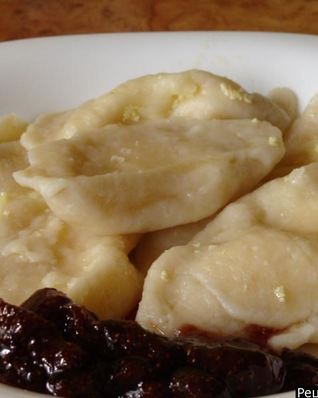 Пышные вареники с творогом на молоке