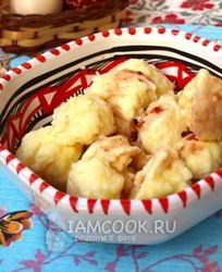 Творожные ленивые вареники с манкой