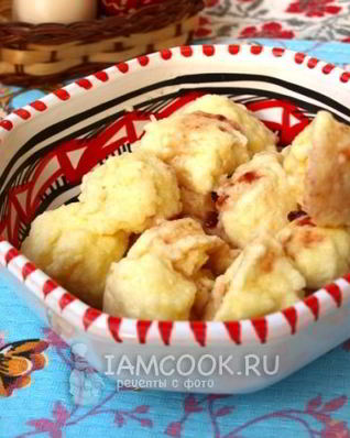 Творожные ленивые вареники с манкой