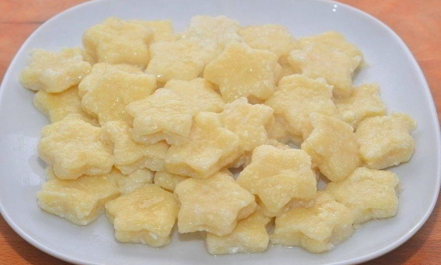 Рецепт творожных ленивых вареников звездочки