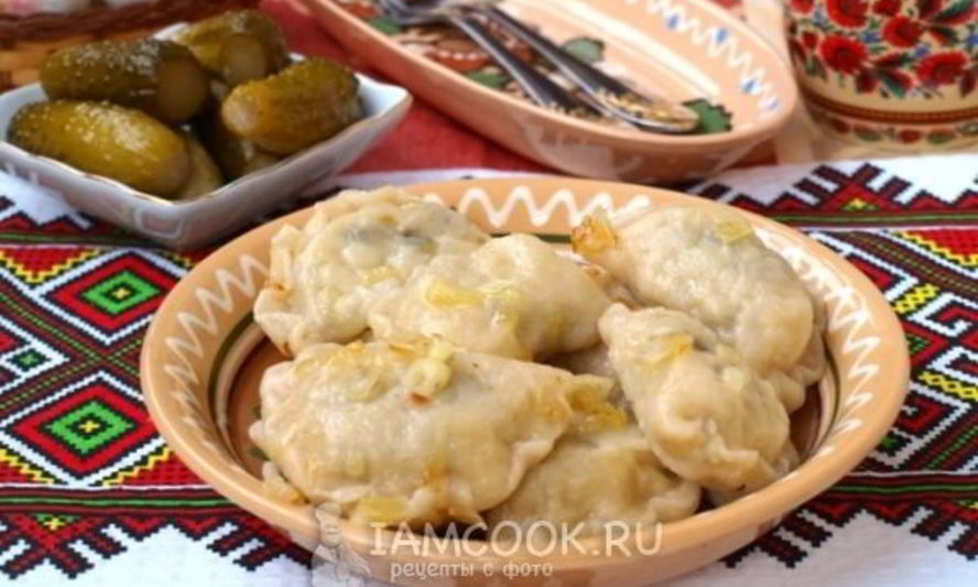 Рецепт вареников из теста на кефире с картошкой и грибами