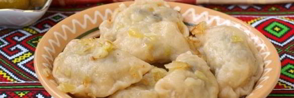 вареники из теста на кефире с картошкой и грибами