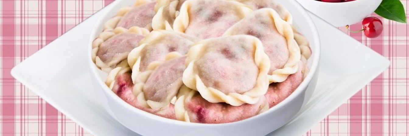 Вареники из замороженных ягод постные