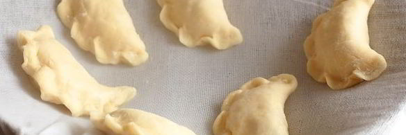 вареники на кефире на пару