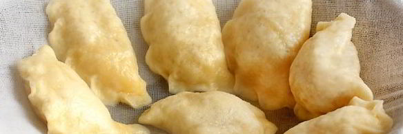 вареники на кефире на пару