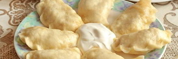 вареники на кефире на пару