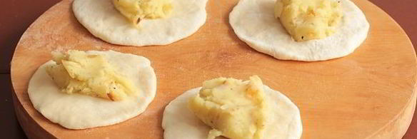 вареники на кефире на пару