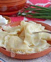 Вареники на кислом молоке с картошкой и луком