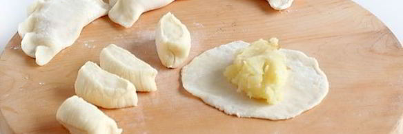 вареники на кислом молоке с картошкой и луком