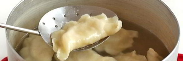 вареники на кислом молоке с картошкой и луком