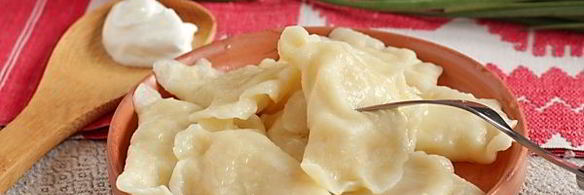 вареники на кислом молоке с картошкой и луком