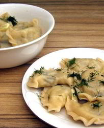 Вареники на молоке с картошкой