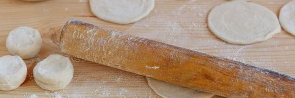 вареники на воде со свежей малиной