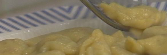 вареники с картофелем, беконом и укропом