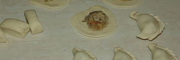 вареники с картофелем и грибами