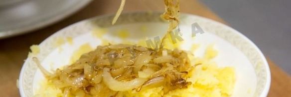 вареники с кислой капустой и мятым картофелем